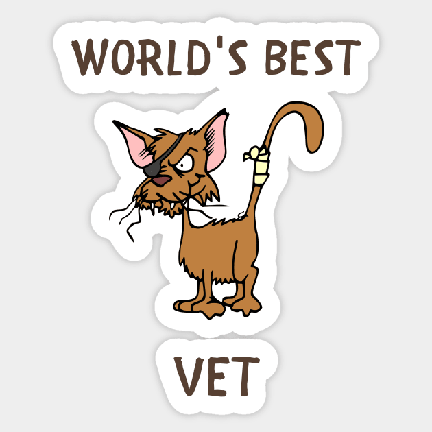 World's best vet Sticker by IOANNISSKEVAS